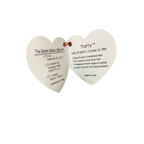 Lot of 3 Tuffy Pugsly Bones Dog Ty Beanie Baby Plush Collectible Tag Error Missp - Picture 7 of 11